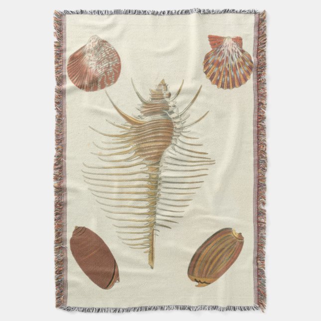 Fünf von einer Art Seashells Decke (Vorderseite Vertikal)