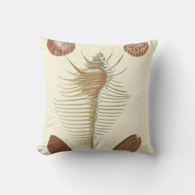 Fünf von einer Art Seashells Kissen (Vorderseite)