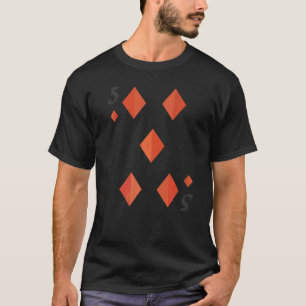 Fünf von Karo Kartenspiel Halloween Gruppen Kos T-Shirt