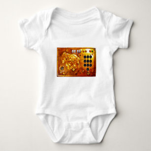 Fünf vor zwölf Steampunk-Uhr Grunge Baby Strampler