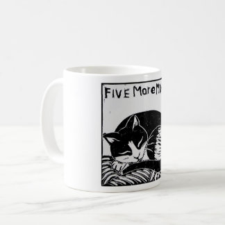 Fünf weitere Minuten Cat Classic Tasse