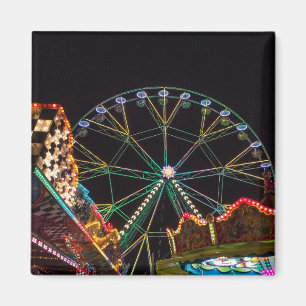 Funfair in der Nacht Magnet