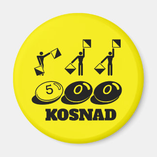 fünfhundertstes Button, das für Sie von der Mannsc Magnet