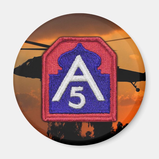 Fünfte Armee Fort Sam Houston Veteranen Magnet (Vorne)