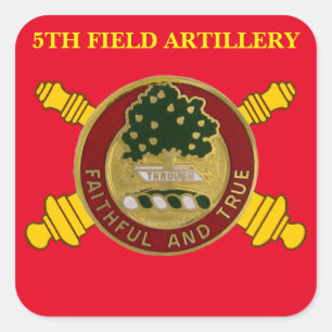 FÜNFTE FELDKRÄFTE QUADRATISCHER AUFKLEBER