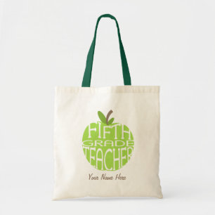Fünfte Grad-Lehrer-Tasche - grünes Apple Tragetasche