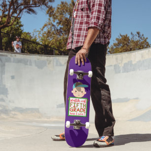 FÜNFTE GRADE HIER KOMME ICH lustig niedlich Skateboard