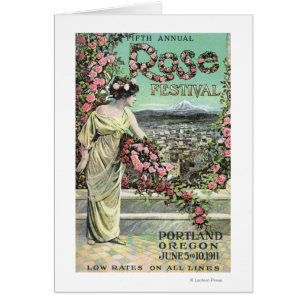 Fünfte jährliche Rosen-Festival-Anzeige