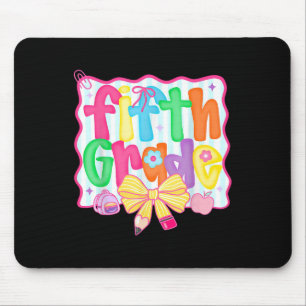 Fünfte Klasse Coquette Bow zurück zur Schule erste Mousepad