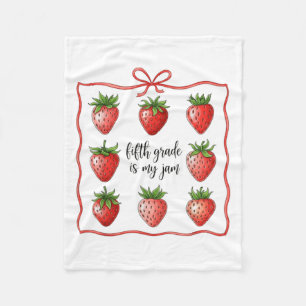 Fünfte Klasse ist mein Strawberry-Teacher aus Marm Fleecedecke