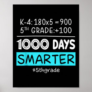 Fünfte Klasse Lehrer 1000 Tage Smarter 100 Tage O Poster