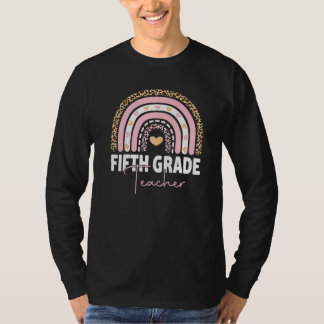 Fünfte Klasse Lehrer Team 5th Grade Squad Rainbow T-Shirt