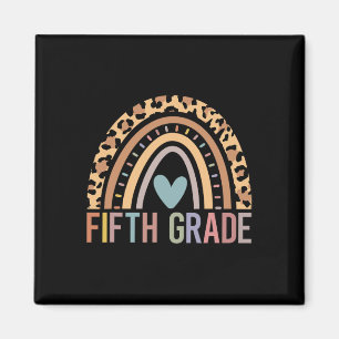 Fünfte Klasse Rainbow Girls Boys Teacher Team 5th Magnet