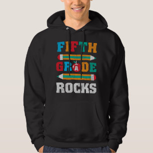 Fünfte Klasse rockt zurück zur Schule Schüler Kind Hoodie