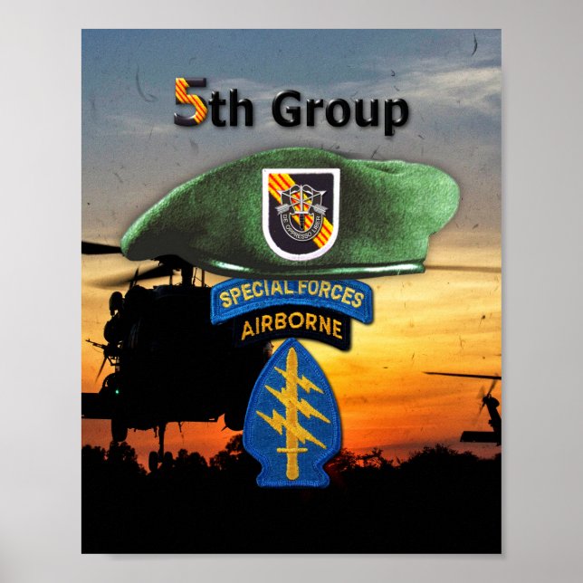Fünfte Spezialeinsatzgruppe SFGA SFG Veterans Vets Poster (Vorne)