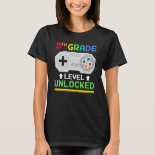 Fünfte Stufe Entsperrter Gamer-Videospielkontor T-Shirt