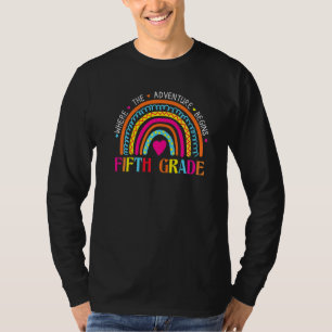 Fünftklässler-Regenbogen-Kind-Lehrer-Erster-Schult T-Shirt