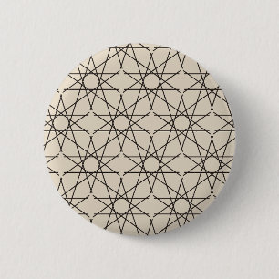 Fünfzackige Stern-Geometrie-Sand-Tinte-Taste Button