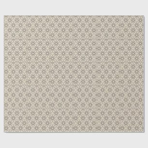 Fünfzackige Sterngeometrie in Sand und Tinte als V Geschenkpapier