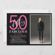 Fünfzig & Fantastisch Schwarze Schrift 50. Geburts