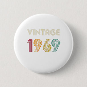 Fünfzig Jahre altes Geschenk 50. Geburtstag Vinta Button