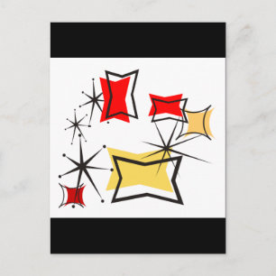 Fünfzig modern postkarte