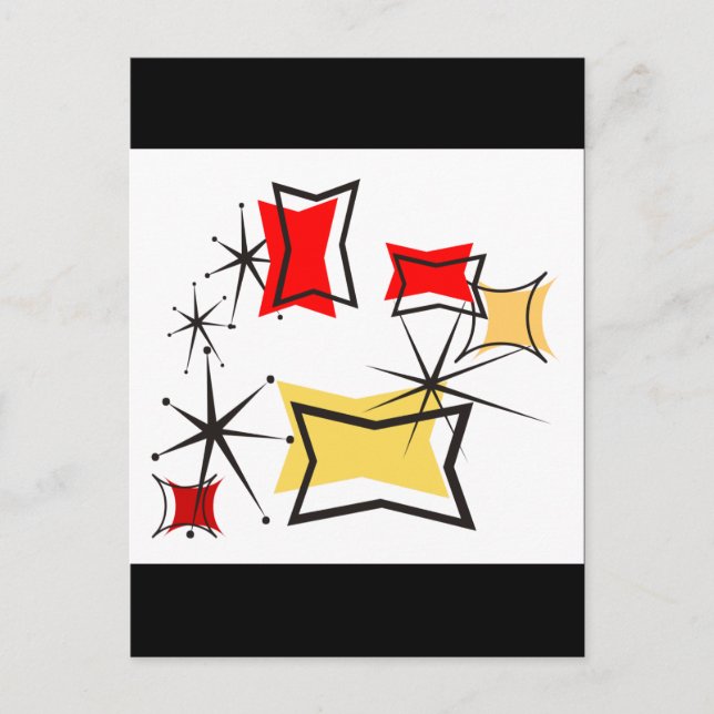 Fünfzig modern postkarte (Vorderseite)