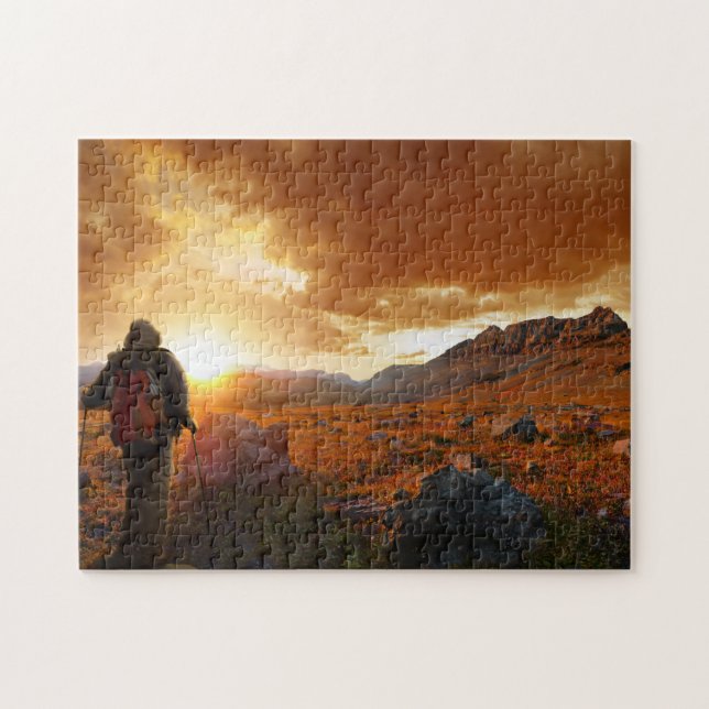 Fünfzig Mountain Sunset - Glacier Nationalpark (Horizontal)