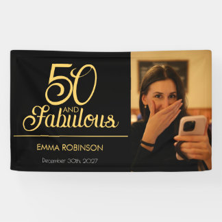 Fünfzig und Fantastisch Foto 50. Geburtstagsfeier Banner