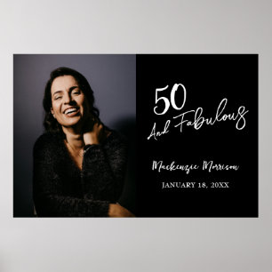 Fünfzig und Fantastisch Foto 50. Geburtstagsfeier Poster
