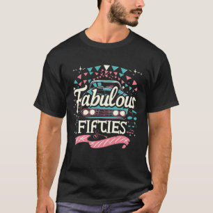 Fünfziger 1950er Auto Musik Sock Hop Tanz Rockabil T-Shirt