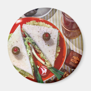 Fünfzigerjahre Augapfelsandwich Magnet