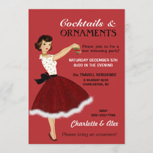 Fünfzigerjahre Einladung