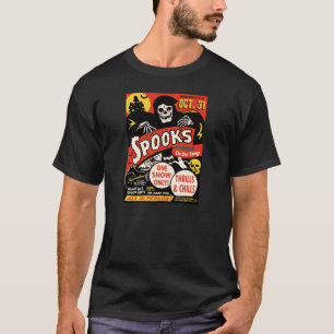 Fünfzigerjahre Gespenst-Show-Plakat-Kunst T-Shirt