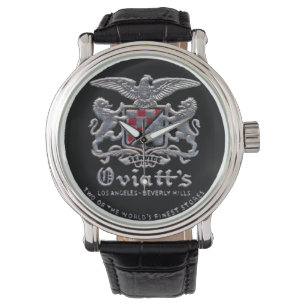 Fünfzigerjahre "Oviatts" Speicher-Wappen Armbanduhr