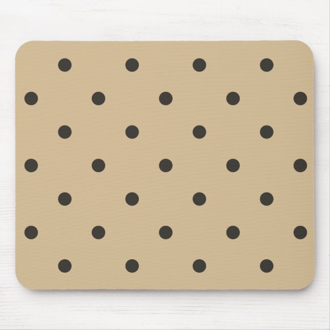 Fünfzigerjahre reden beige Tupfen an Mousepad (Vorne)