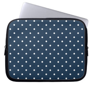 Fünfzigerjahre reden blauen Tupfen-Laptop/iPad 2 Laptopschutzhülle
