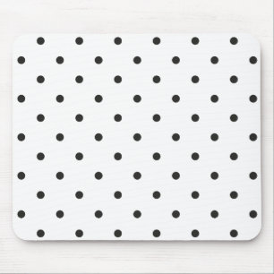 Fünfzigerjahre reden Schwarzweiss-Tupfen an Mousepad