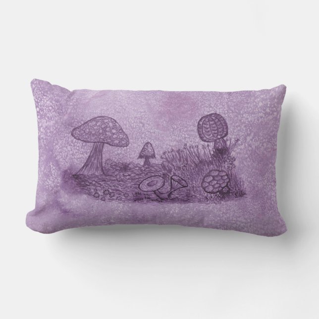 Fungi Meadow Pillow Lendenkissen (Vorderseite)