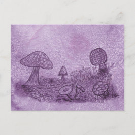 Fungi Meadow Postcard Postkarte