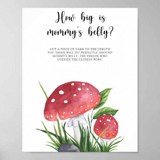 Fungi - wie groß ist das Bauchspiel der Mama? Poster (Vorne)