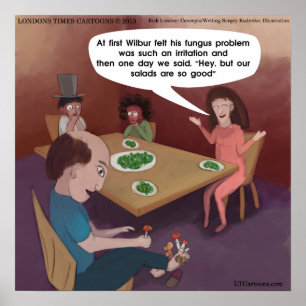 FunGuy mit ToedStools Funny Poster