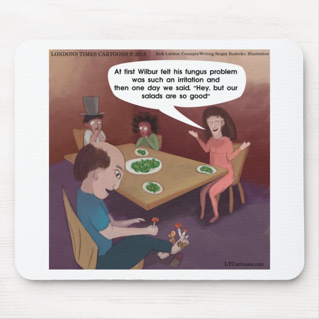 FunGuy ToedStühle zum Abendessen Mousepad (Vorne)