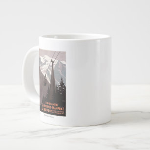 Funiculaire Le Brevent Seilbahnplakat Jumbo-Tasse