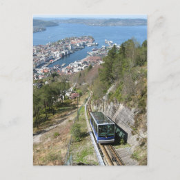 Funicular Bergen Postkarte