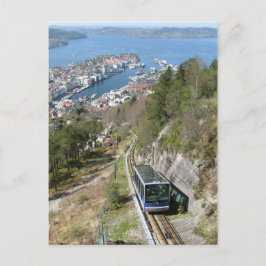 Funicular Bergen Postkarte