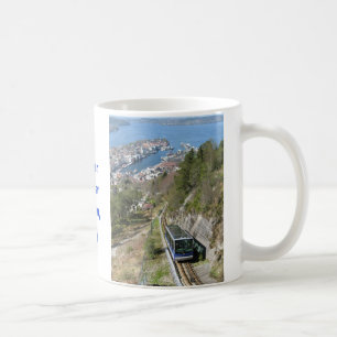 Funikulär in Bergen-Tasse Kaffeetasse