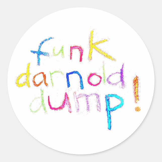 Funk darnold dump Jeff Hankamer Artjunkhaus Comic Runder Aufkleber (Vorderseite)