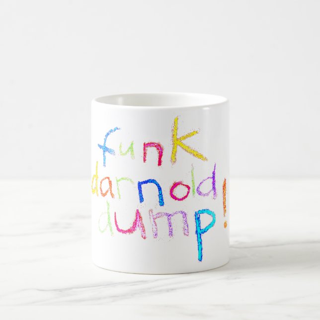 Funk Dart dump trompf Hankamer Artjunkhaus Spaß! Kaffeetasse (Mittel)