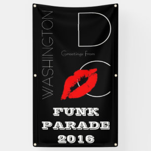 Funk Parade 2016 Washington DC Roter Lipstick Kiss Banner